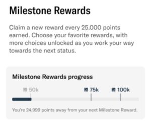 Bilt Milestone Rewards tracker.